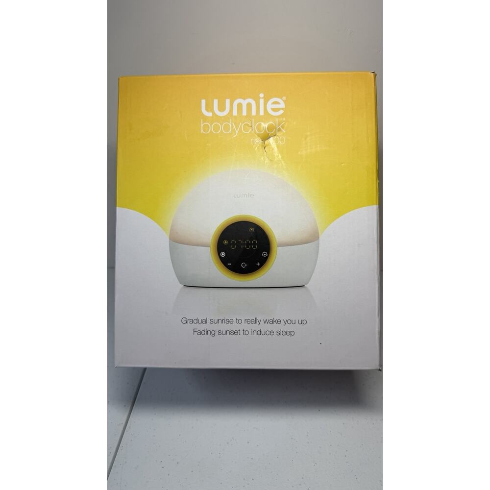 Lumie Bodyclock Rise 100 Wake-Up Light Alarm Clock Sunrise & Sunset